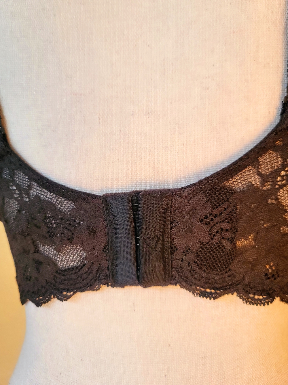 VS Victoria's Secret Dream Angels Lightly Lined Lace Demi Bra 34DDD Sexy Black - Picture 7 of 13